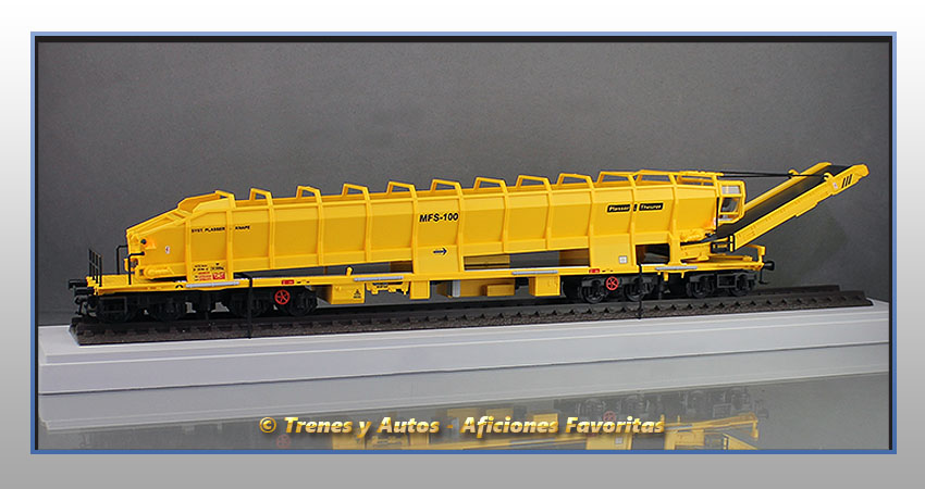 Vagón de transporte y unidad de silo MFS 100 - Plasser & Theurer